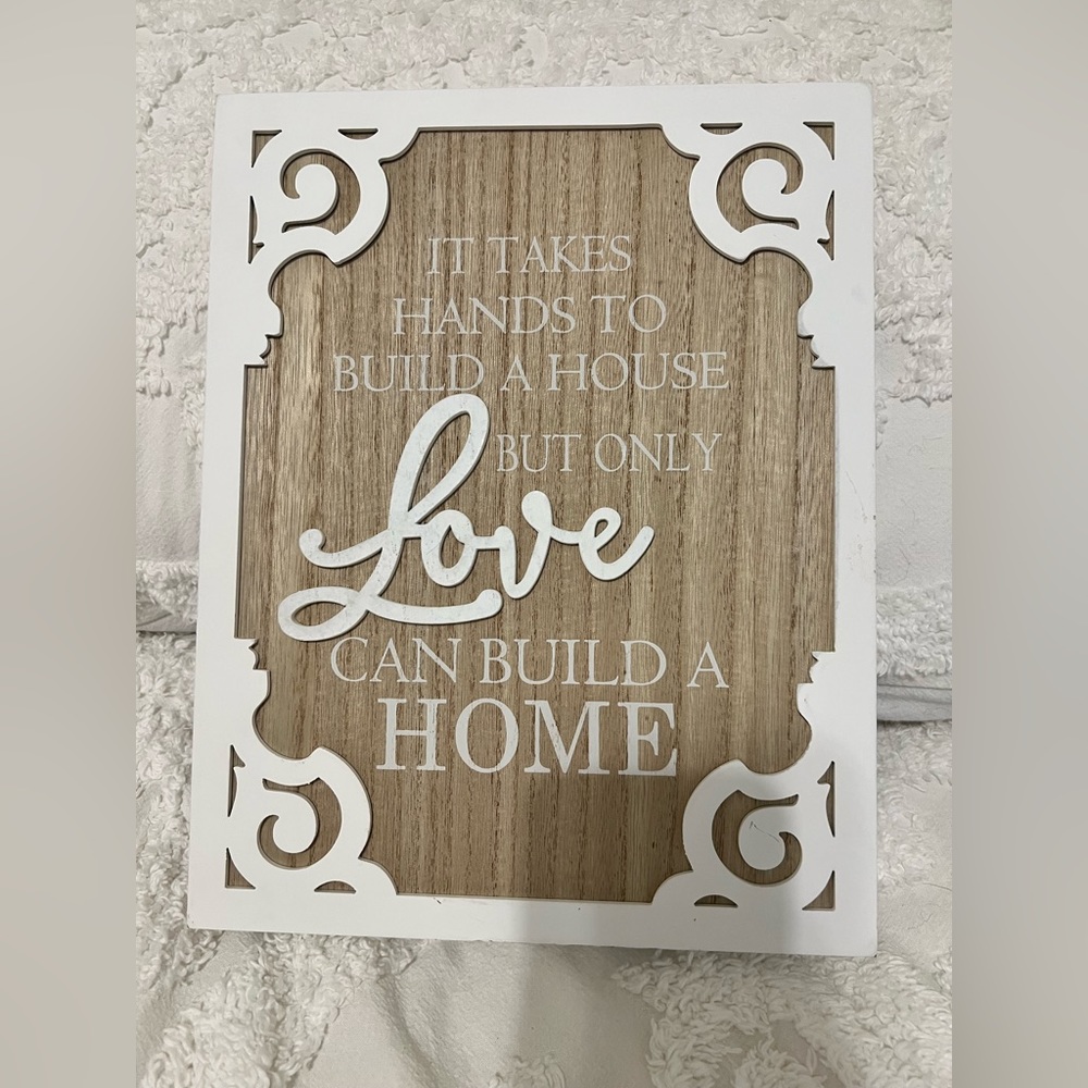 Love can build a home Small Sign